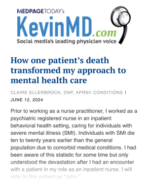 medpage KevinMD - Claire Ellerbrock