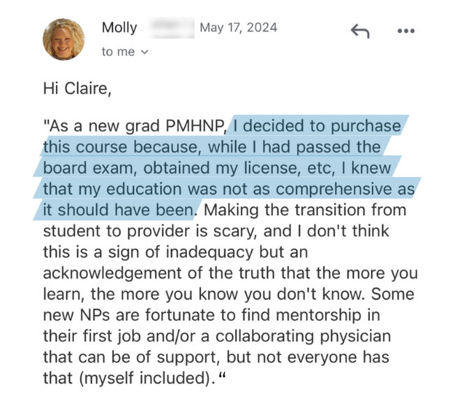 molly3 Molly testimonial 3<br />